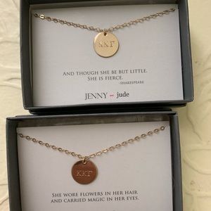 Pair of KKG/Kappa Kappa Gamma gold necklaces